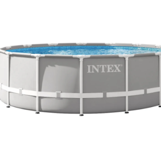 Piscina Estructural Redonda INTEX Prism Frame 457m x 122m, 16.805L, con Bomba, Escalera y Cobertor
