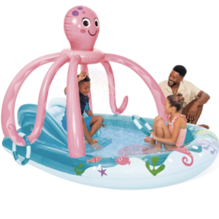 Piscina Centro de Juegos con Aspersor INTEX Friendly Octopus