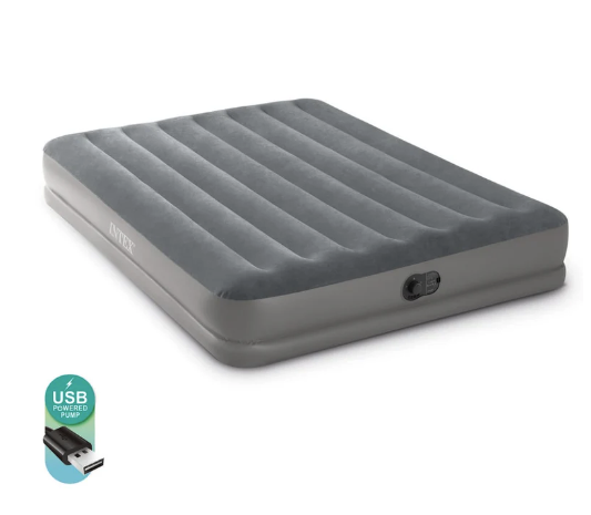 Colchón Inflable Eléctrico USB INTEX 2 Plazas 152x203x30 Cm Prestige Mid-Rise